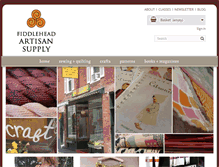Tablet Screenshot of fiddleheadartisansupply.com